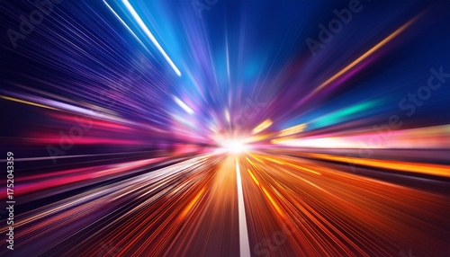 vibrant light array blurred vivid hues