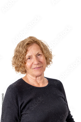 Wallpaper Mural attractive mature woman with curly hair Torontodigital.ca