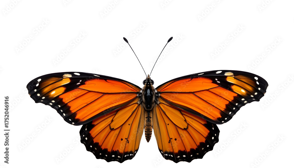 Obraz premium a colorful butterfly with its wings spread wide, showcasing intricate patterns