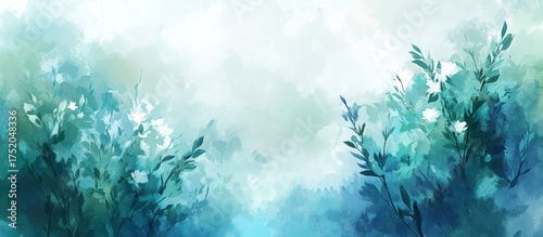 Watercolor Painting of Flowers