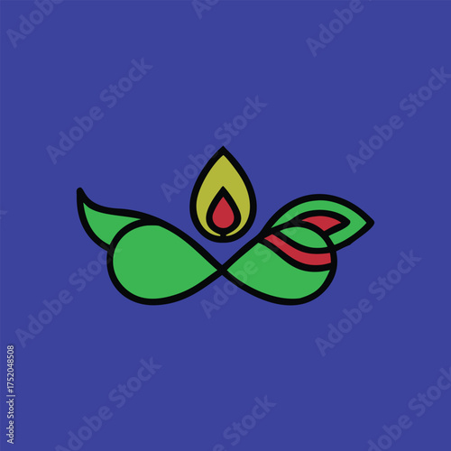 vector illustration of a deiya  Ai generated