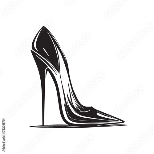 Clean Minimalist Woman Footwear Emblem