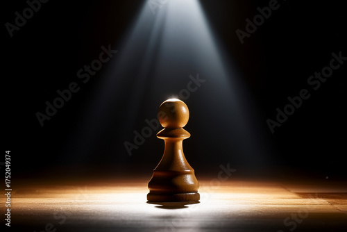 A dramatic photo of a pawn, teaching children about resilience, identity, and quiet determination.
