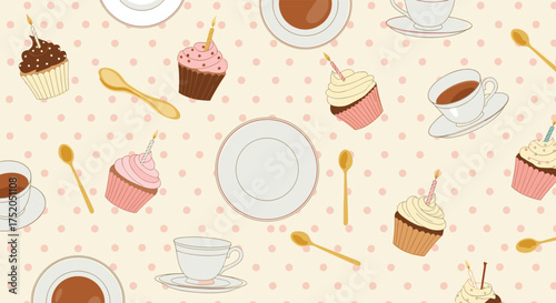 A delightful collection of sweet treats and tea time essentials.
