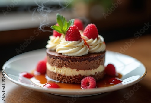 Wallpaper Mural Indulgent Dessert Creation Rich in Luscious Textures and Exquisite Flavor Profiles Perfect for Confectionery Enthusiasts Torontodigital.ca