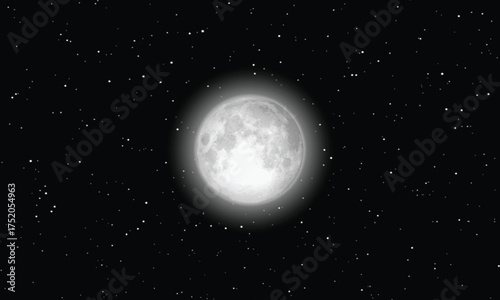 moon and stars