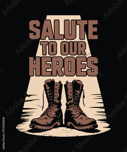Proud Veterans Day T-Shirt Design | Honor Our Heroes Typography Vector | American Flag Soldier Graphic | Military Appreciation Gift | USA Army Veteran Pride | Freedom Isn’t Free Patriotic Art