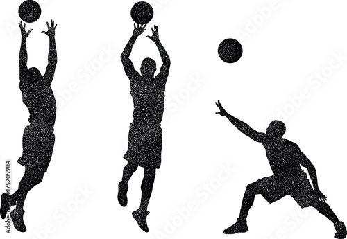 basketball, player, sport, jump, ball, shoot, game, action, dunk, silhouette, athlete, training, court, vector, fitness,
basketball player, sports action, jump shot, slam 