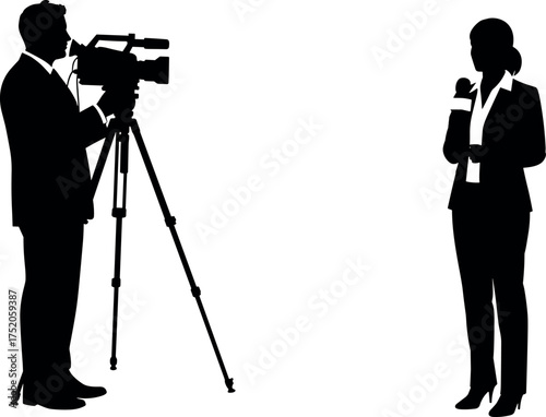 news, media, reporter, camera, video, journalist, microphone, press, silhouette, cameraman, recording, tv, interview, vector, communication,
news reporter, tv cameraman, video recording, press 