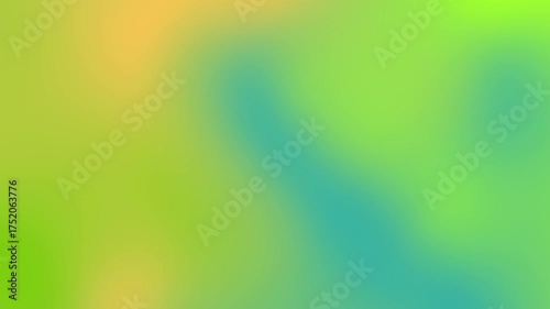 Blurry gradient background in green, yellow, and blue hues. Suitable for various design projects needing a soft, colorful backdrop.