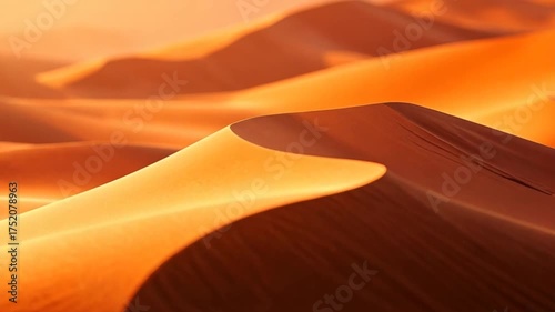 Desert dune landscape at sunrise