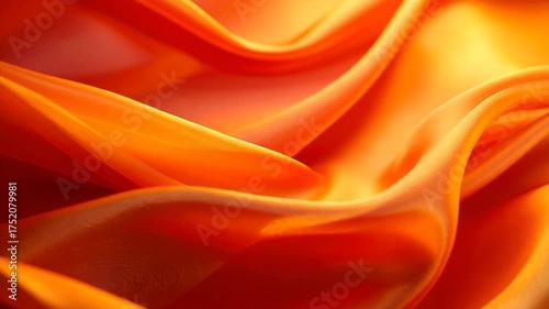 Orange fabric texture draped
