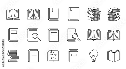 Shipping and delivery line icon set for logistics and e-commerce. Vector symbols of package, parcel, and cargo transport. Includes damaged box, fragile signs, and fast delivery.