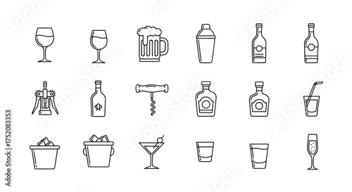 Trash can with pedal and lid line art vector illustration. Garbage bin icon for waste management and recycling. Concept of cleanliness, hygiene and environmental protection.