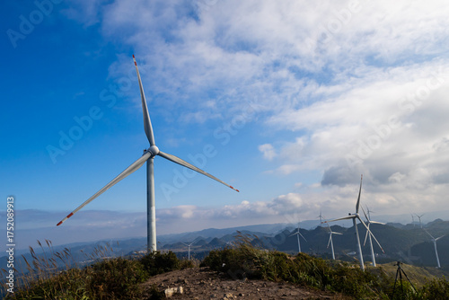wind turbines farm