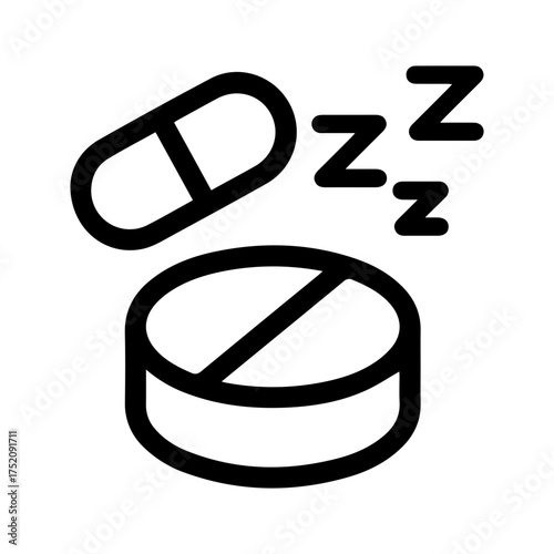 Sleep Aid Medication Icon
