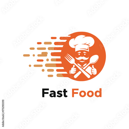 Restaurant logo design template vector