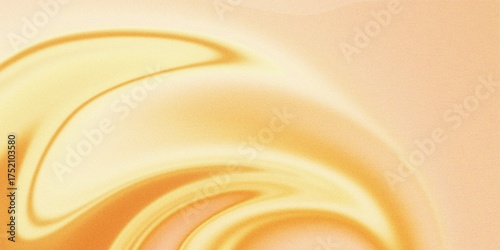 Abstract swirling light yellow and orange liquid with subtle grain fluid organic