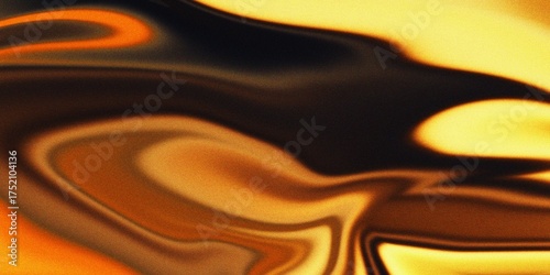 Abstract Swirling Liquid Metal Texture With Orange and Yellow Hues background