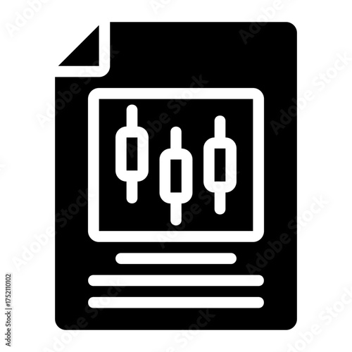trading glyph icon
