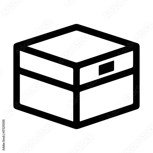 Simple Box Outline Icon