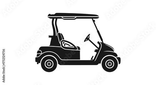 Vector art of golf cart, a simple vector design for recreation