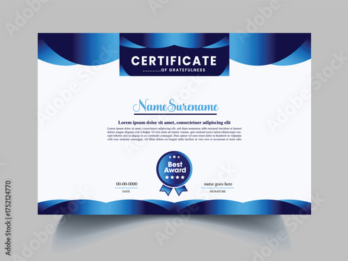 unique certificate designs template