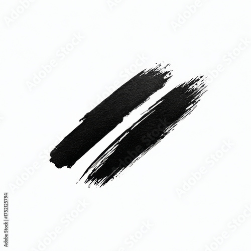 Textured paint brush strokes, abstract black and white, artistic expression
