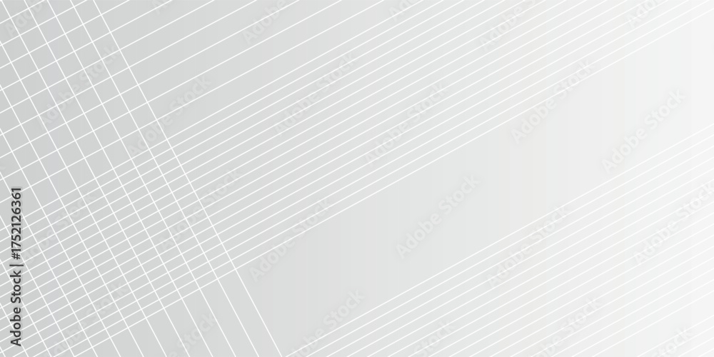 Fototapeta premium Modern abstract white grey banner background. Vector abstract graphic design