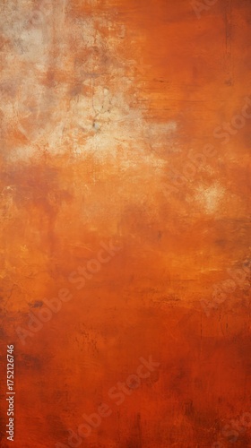 Rustic orange textured background with weathered concrete look