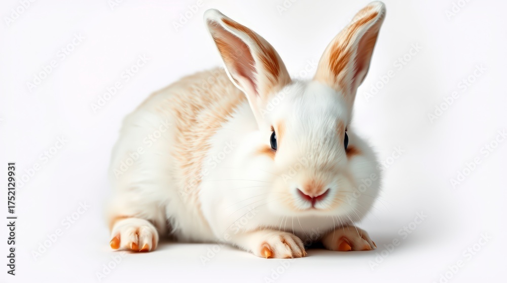 Obraz premium Adorable White Rabbit