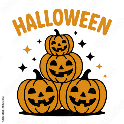 halloween pumpkin with pumpkins