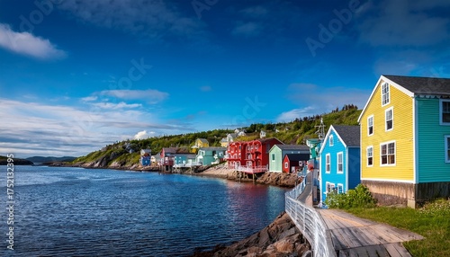 colorful houses representing local architecture in st john s newfoundland canada