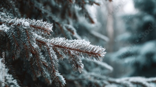 frozen winter forest with snow covered trees outdoor no logos no brands ar 169
