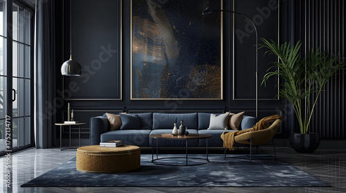 Luxurious Designer Living Room with Terracotta Elegance