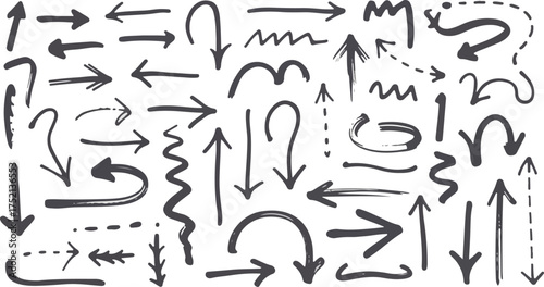  Hand-Drawn Sketchy Pointers for Marking and Emphasis.