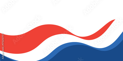 Abstract business banner background with red and blue gradient color. vector eps10