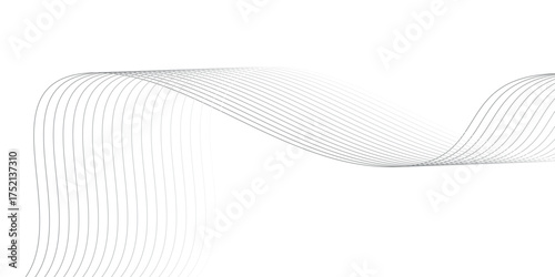 Abstract Gray and White Background Filled with Flowing Particles Represents the Seamless Integration of Technology