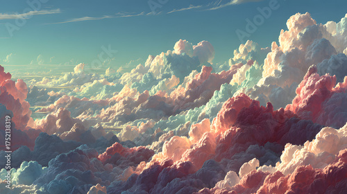 Pink clouds illuminated the sky