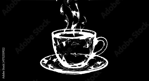 cup of coffee with steam