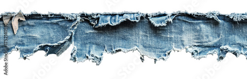 Ripped denim scrap