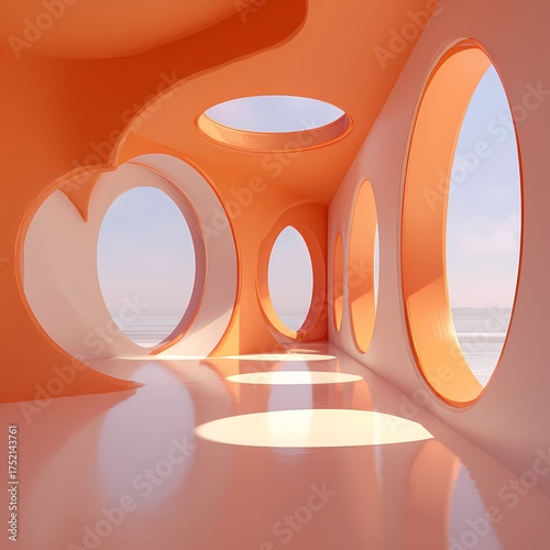 Futuristic Minimal Interior