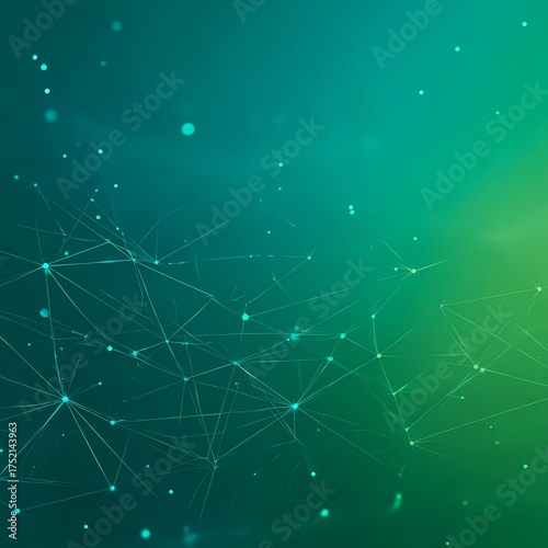 Fintech Gradient Mesh Green