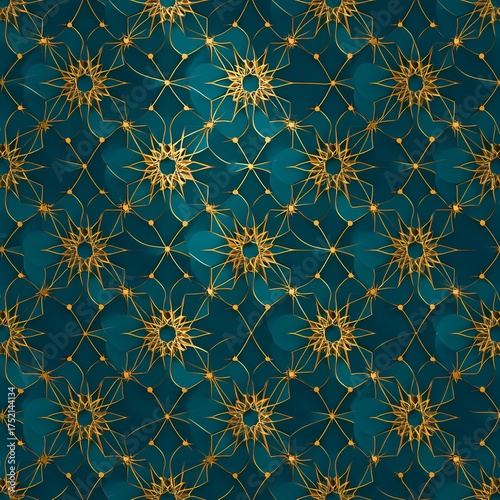 Islamic Star Pattern Gold