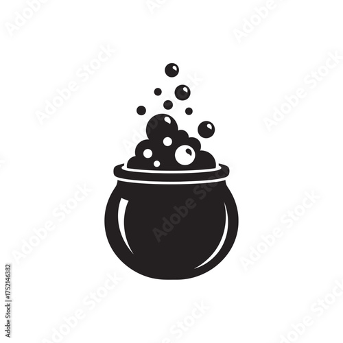 Bubbling cauldron silhouette