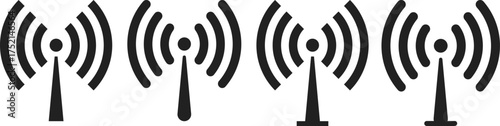 hotspot icon set. wireless signal icons. Wireless network set