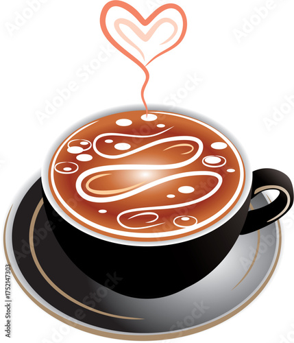 coffee cup with heart