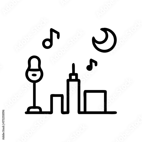 Night city jazz performance