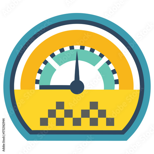 Digital Taxi Meter Icon