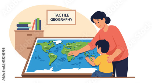 Exploring the World with a Tactile Geography Lesson for Children